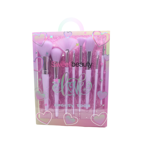 Set de Brochas x8 Pcs Morado Love