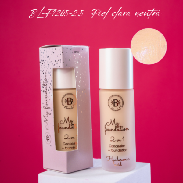 Base Bloomshell My Foundation 2en1 Tono 2.5 Light Neutral - Imagen 3