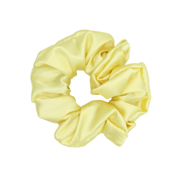 Moña Mediana de Satín Amarillo Pastel