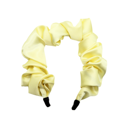 Balaca de Satín Amarillo Pastel