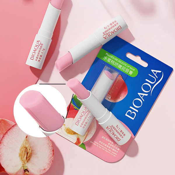 Bálsamo Reparador de Labios Atractive Honey Peach Bioaqua - Imagen 2