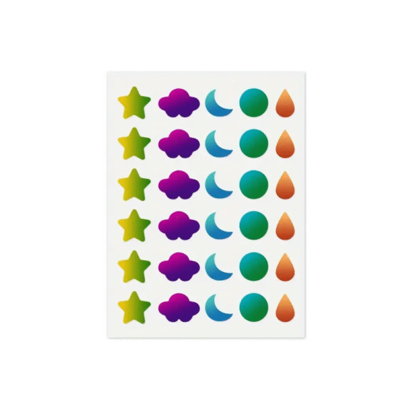 Lámina de Parches Antiacné Estrellas/Nubes/Lunas/ Gotas x30 und